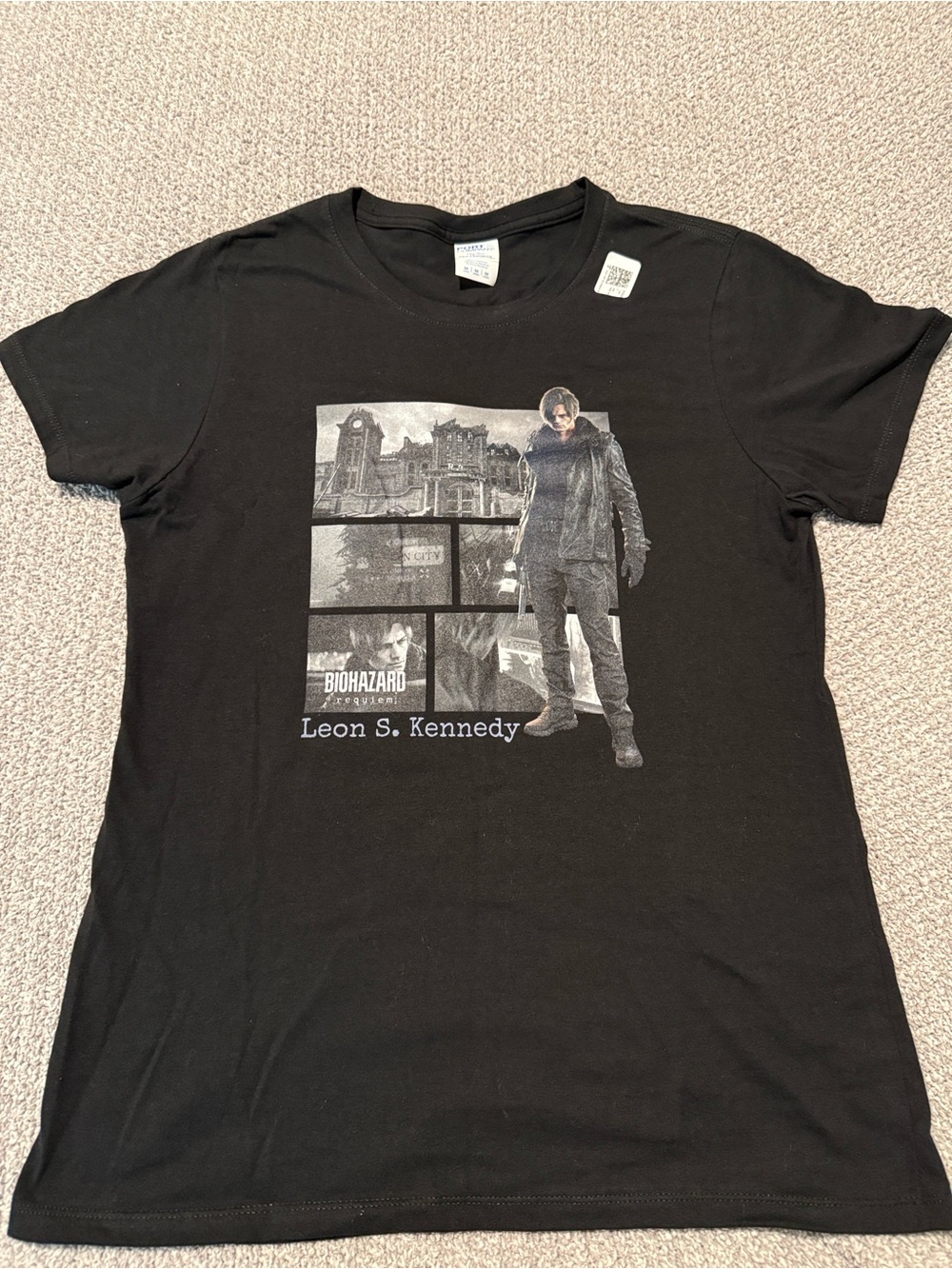 Resident Evil Leon S. Kennedy Black Graphic Tee